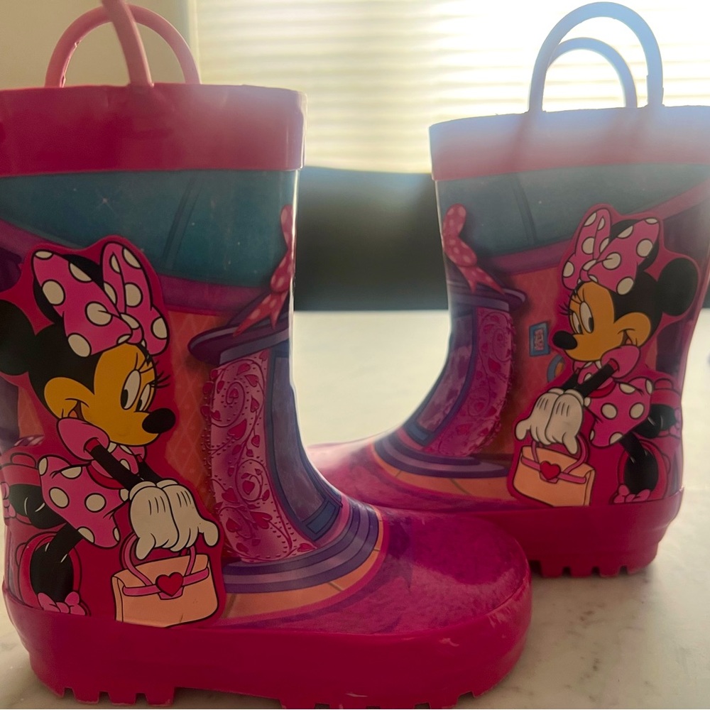 Disney Junior Girls Minnie Rainboots
